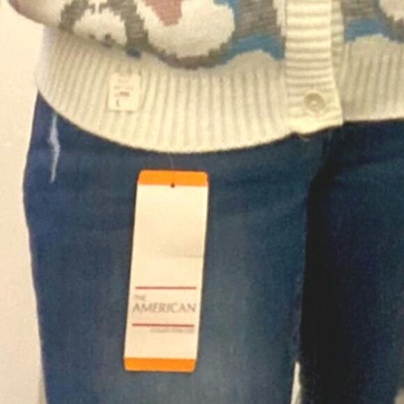 NOS 90's Vintage Oversized Cardigan Sweater with Roses size Large - Picture 5 of 5